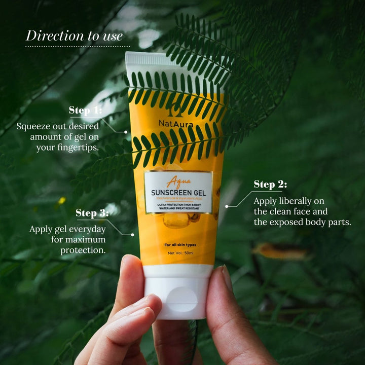 Aqua Sunscreen Gel - NatAura