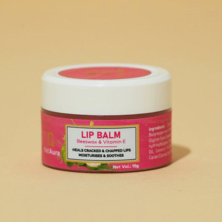 Lip Balm Beeswax & Vitamin E - NatAura